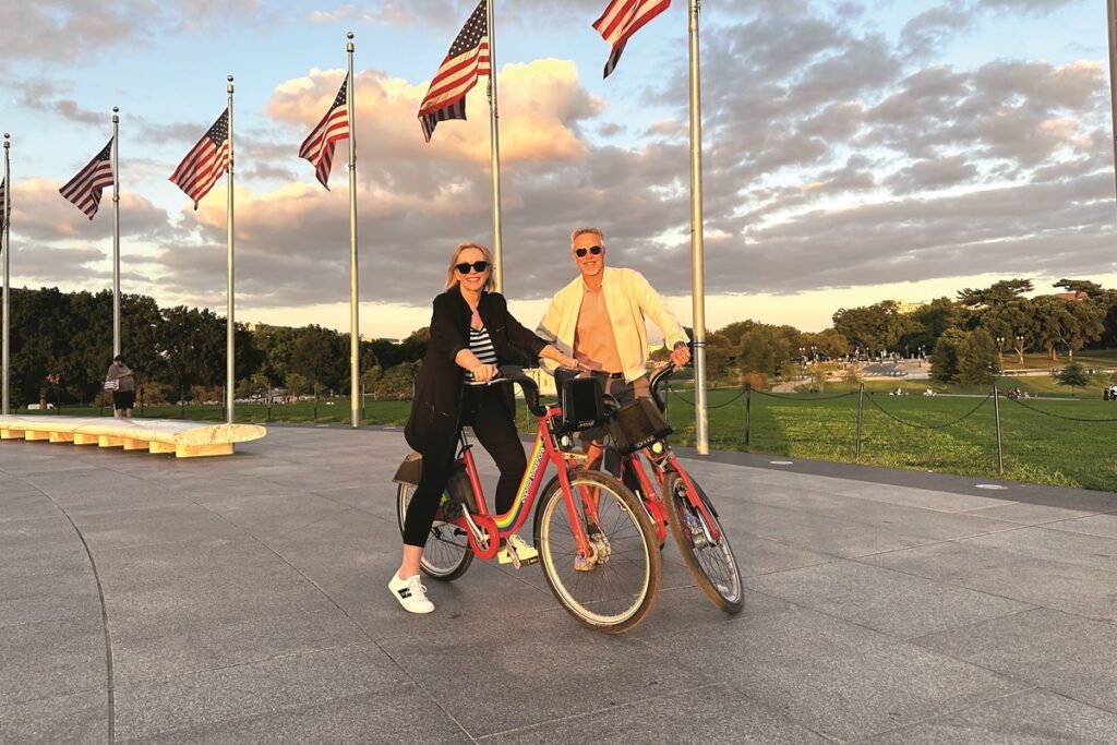 Rebecca Gibney and Cameron Daddo in Washington DC, sharing things to do in Washington DC on their trip with Luxury Escapes